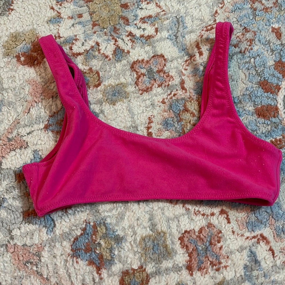 pacsun soft pink bikini top